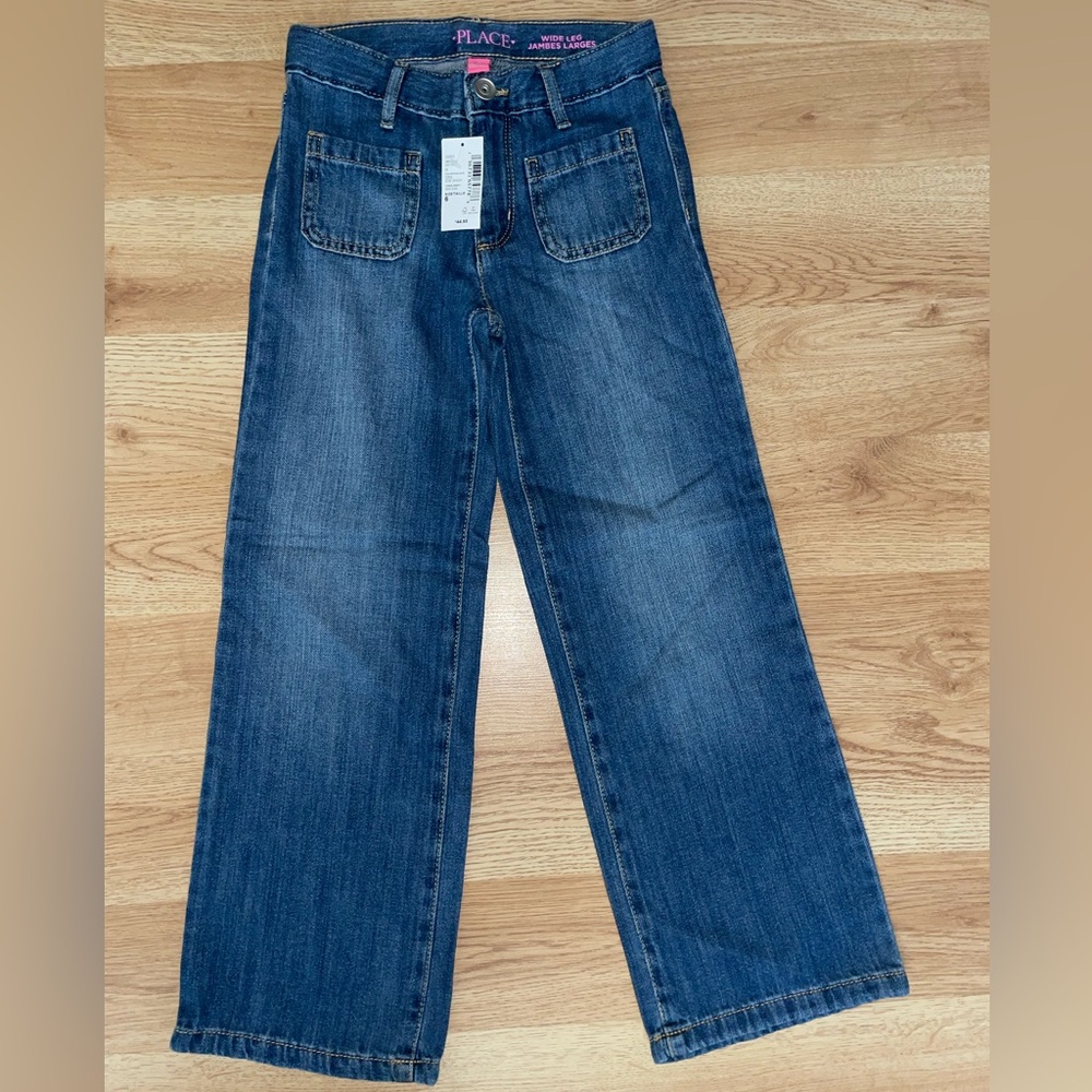 🆕 Wide Legs Jeans Girls size 6